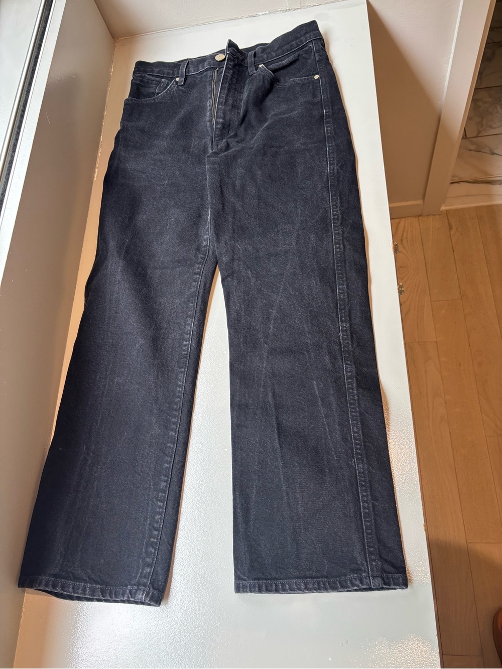 Goldsign Men's Black Straight Jeans